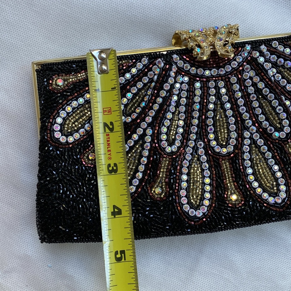 Beaded Clutch, With Chain Handle - image 8